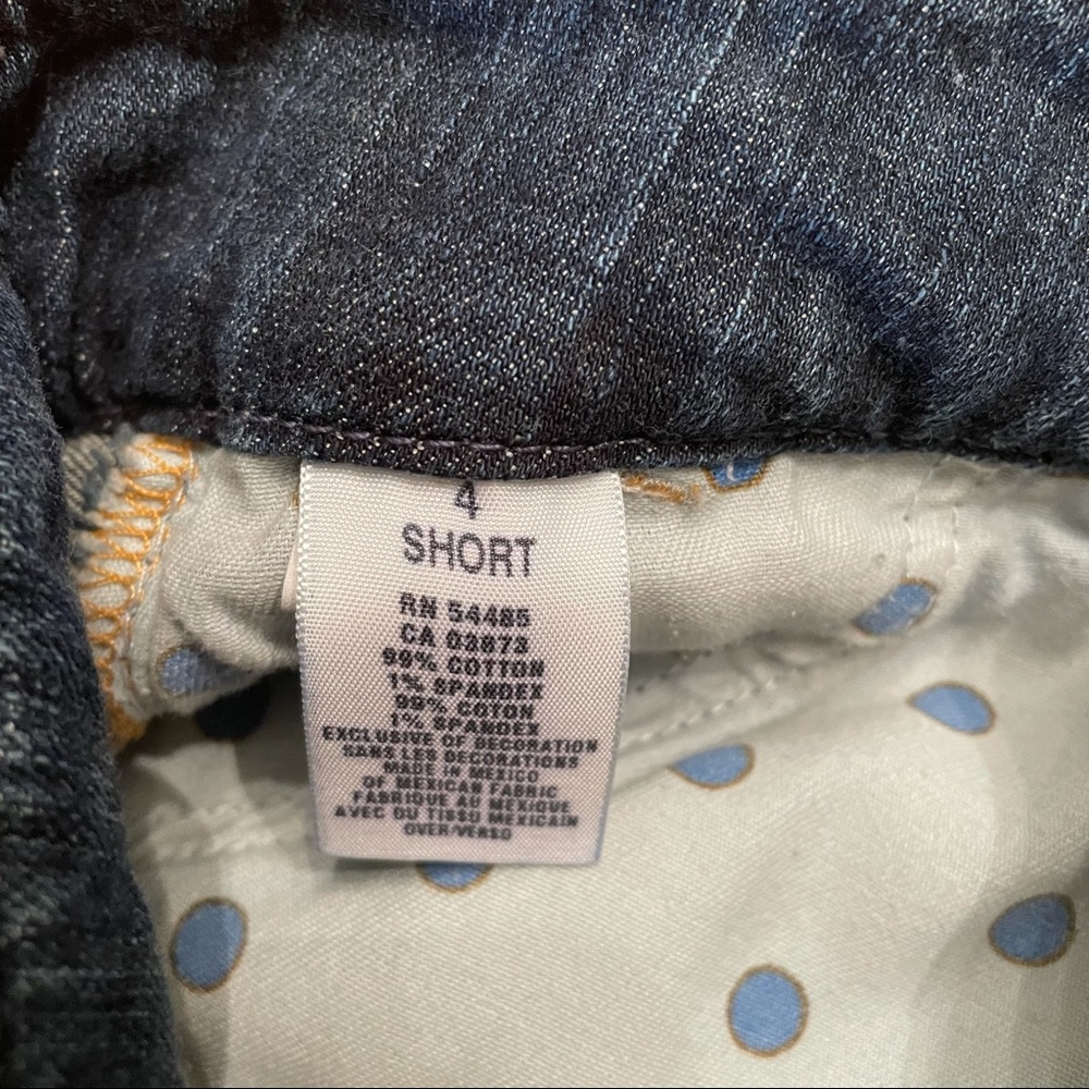 SOLD American Eagle Womens Denim Shortie Shorts Size 4 - Picture 4 of 6